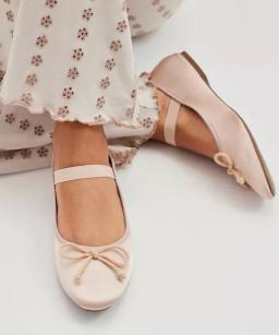 Ella Satin Ballet Flat