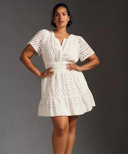 Anthropologie The Somerset Eyelet Mini Dress